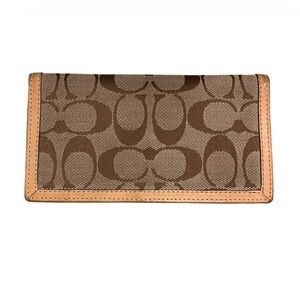Vintage Coach Monogram Checkbook Cover